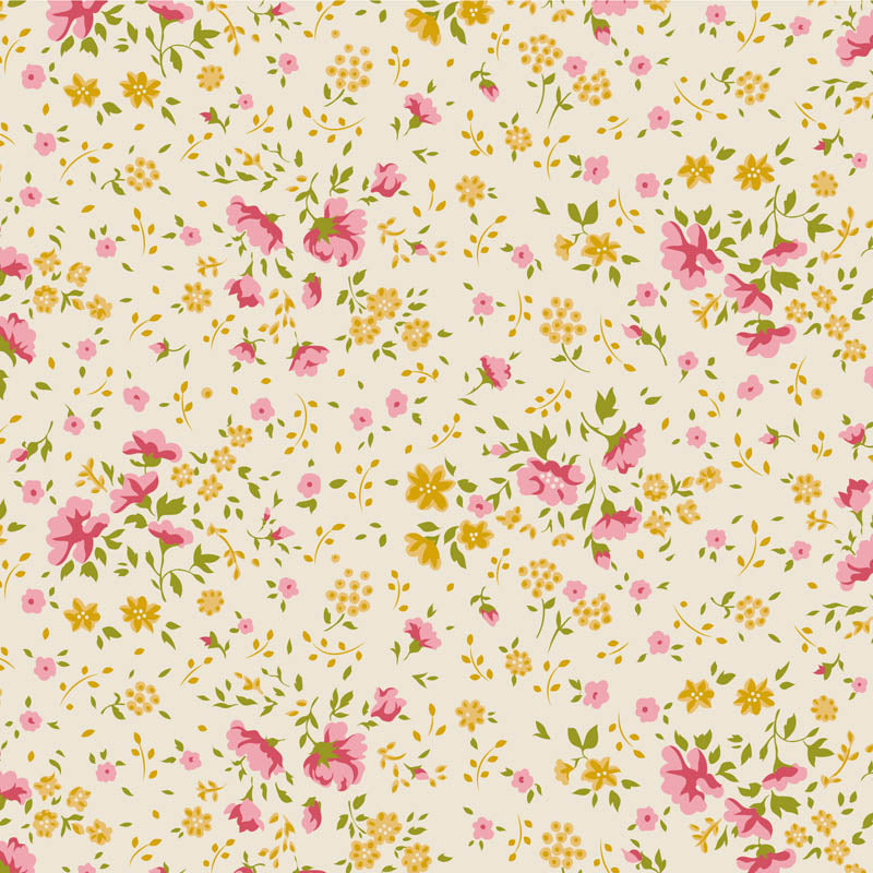 Tilda - Ellie Pink/Yellow Wide backing