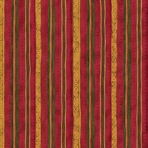 Scroll Stripe Red - Star of Wonder Star of Light