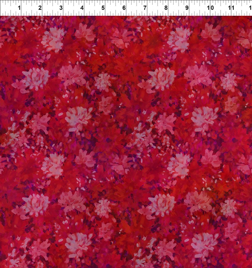 Blooming Day & Night - Burgundy Monet