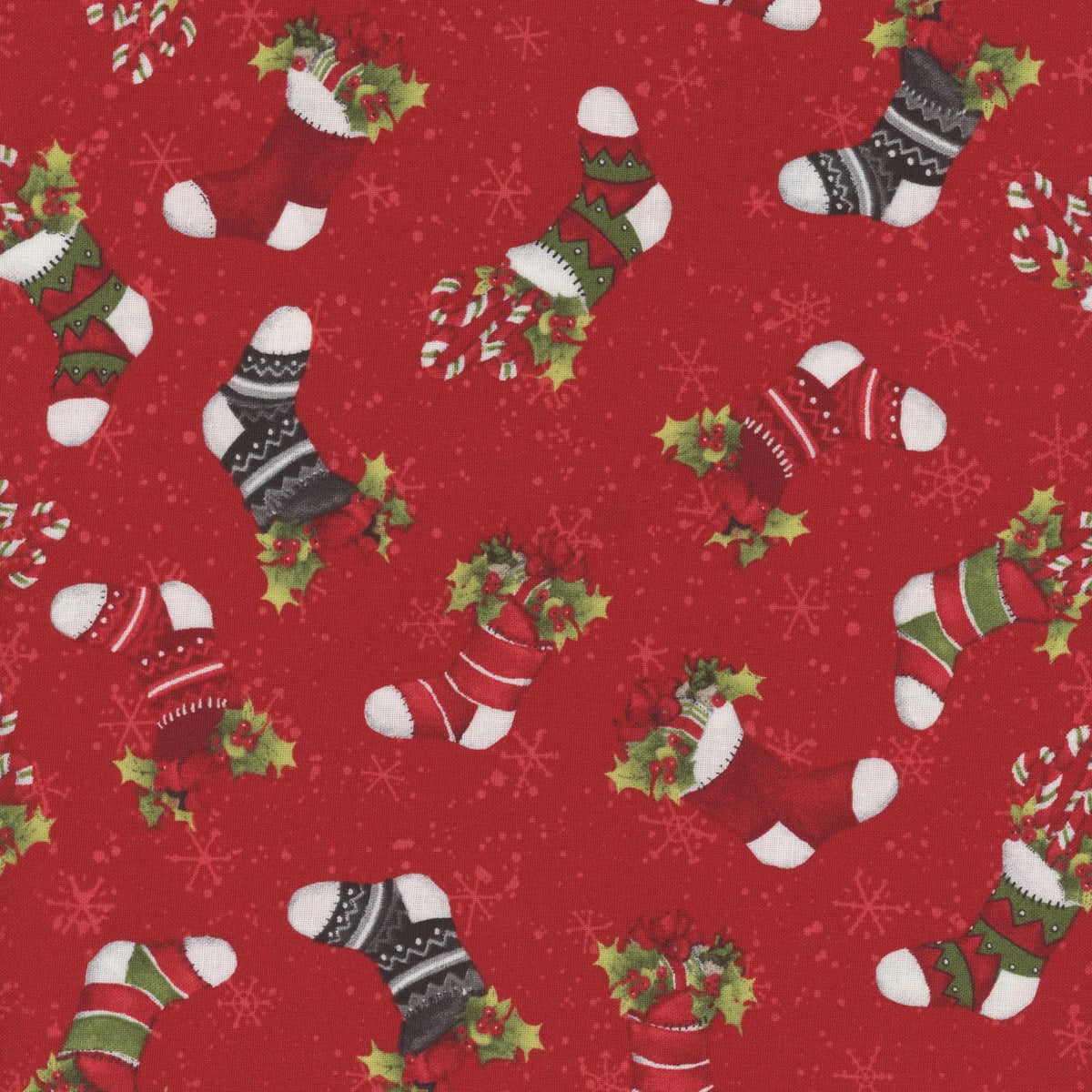 Baby, It's Gnome Outside - Stockings Red