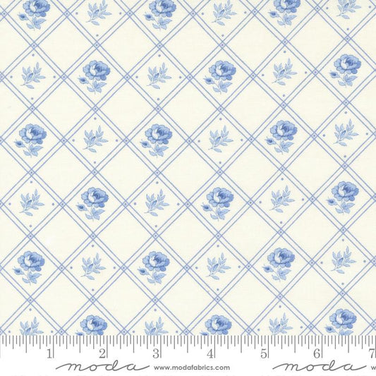Blueberry Delight - Rose Checks and Plaids Floral