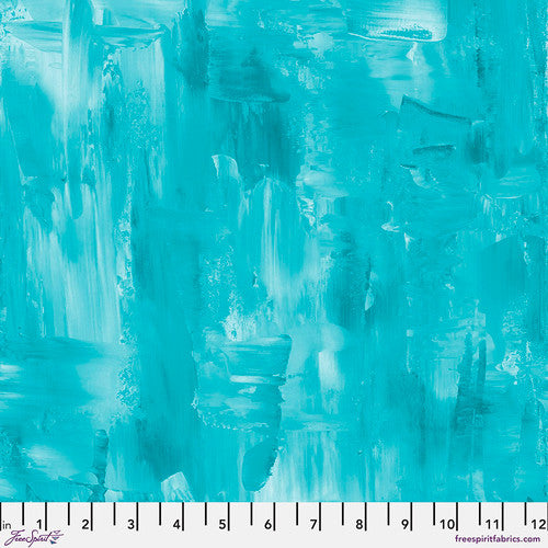 Butterfly Fields - Brushstrokes Aqua