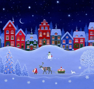 Tomtens Forest Friends - Double Edge Border Digital Print