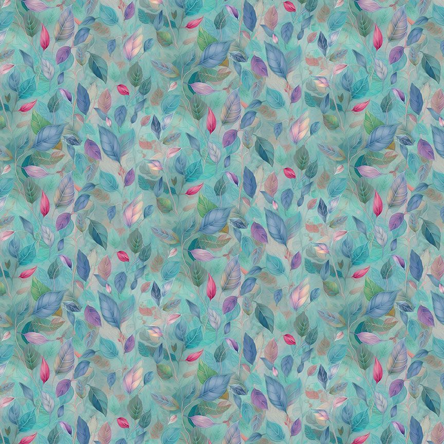 Wild Beauty - Leaves, Blue
