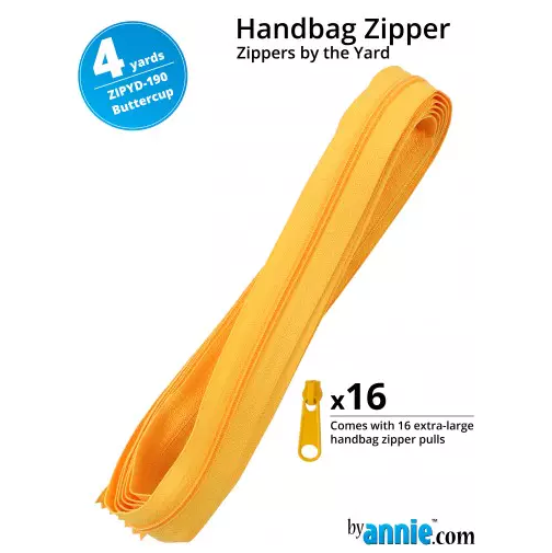 Zipper by the Yard - BUTTERCUP