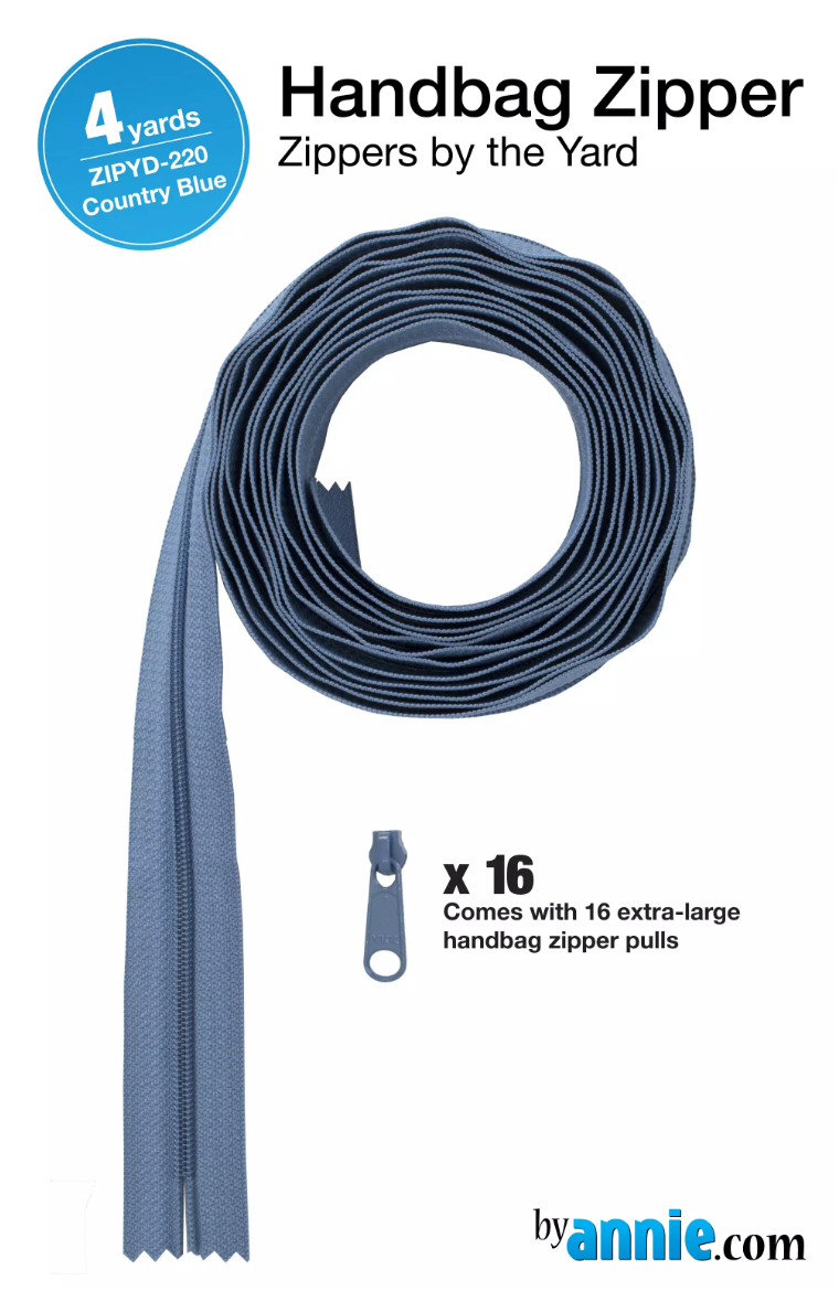 Zipper by the Yard - COUNTRY BLUE