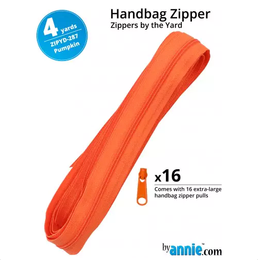 Zipper by the Yard - PUMPKIN