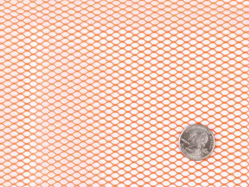 Lightweight Mesh Fabric - PUMPKIN - 18" x 54"