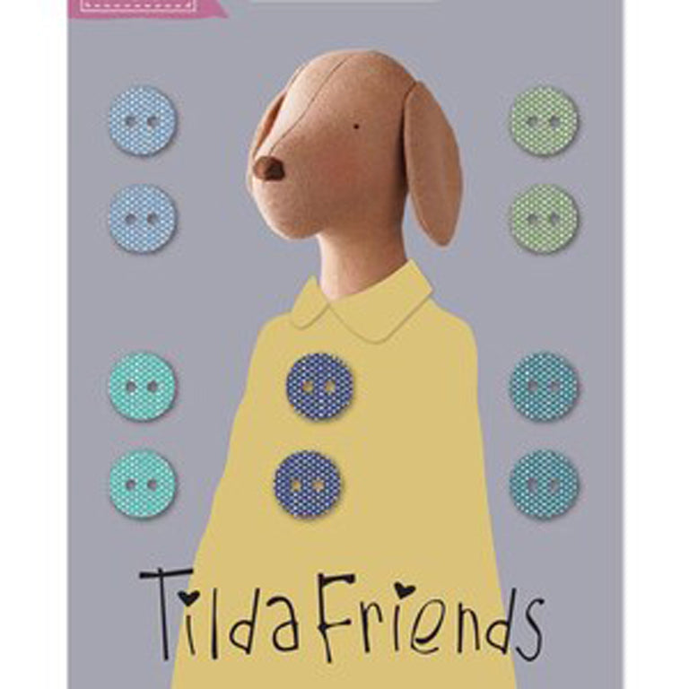 Tilda Friends – Buttons – 400051 – Cool Colors – Tilda