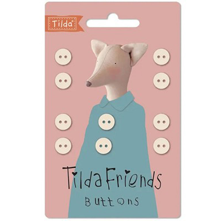 Tilda Friends – Buttons – 400052 – Dove White – Tilda