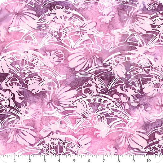 Vintique Batiks - Raspberry Emblem