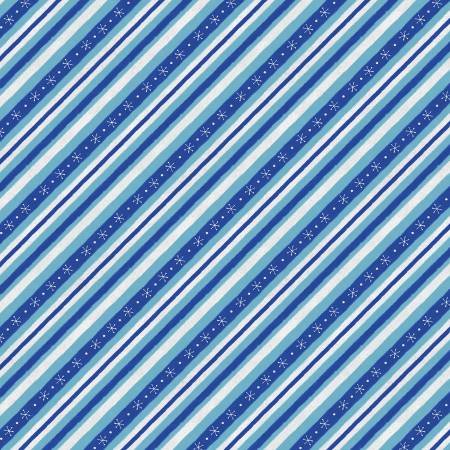 Woodland Gifts - Blue Diagonal Stripe