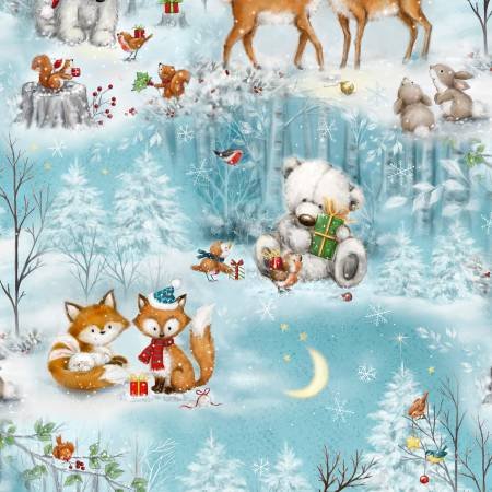 Woodland Gifts - Multi Scenic Allover