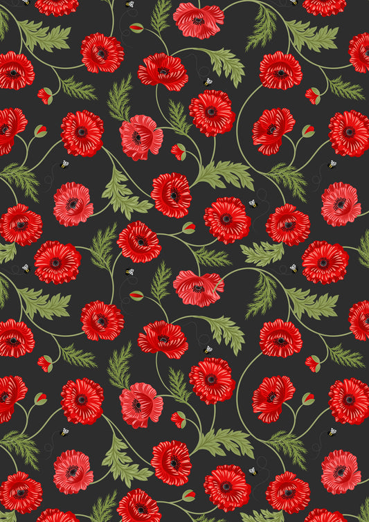 Poppies - Poppy and Bees