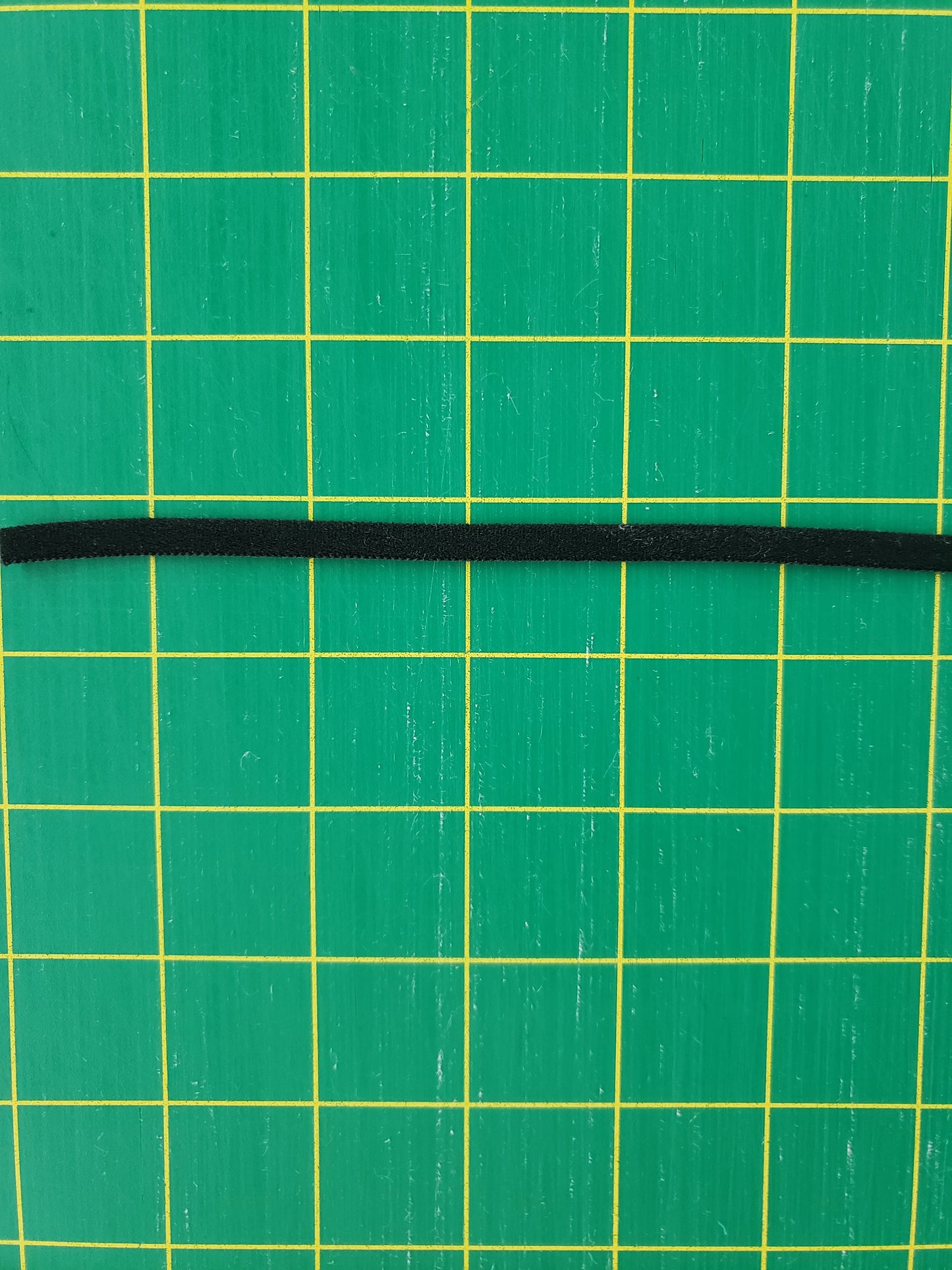 Elastic - Black 1/4" Soft Flat