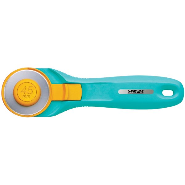 Olfa Quick-Change Rotary Cutter - 45mm Aqua