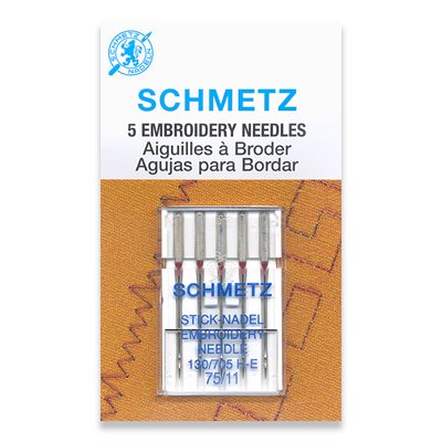 Schmetz Machine Embroidery Needle - Size 75/11