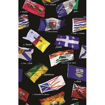 Canadian Road Trip - Flags Black