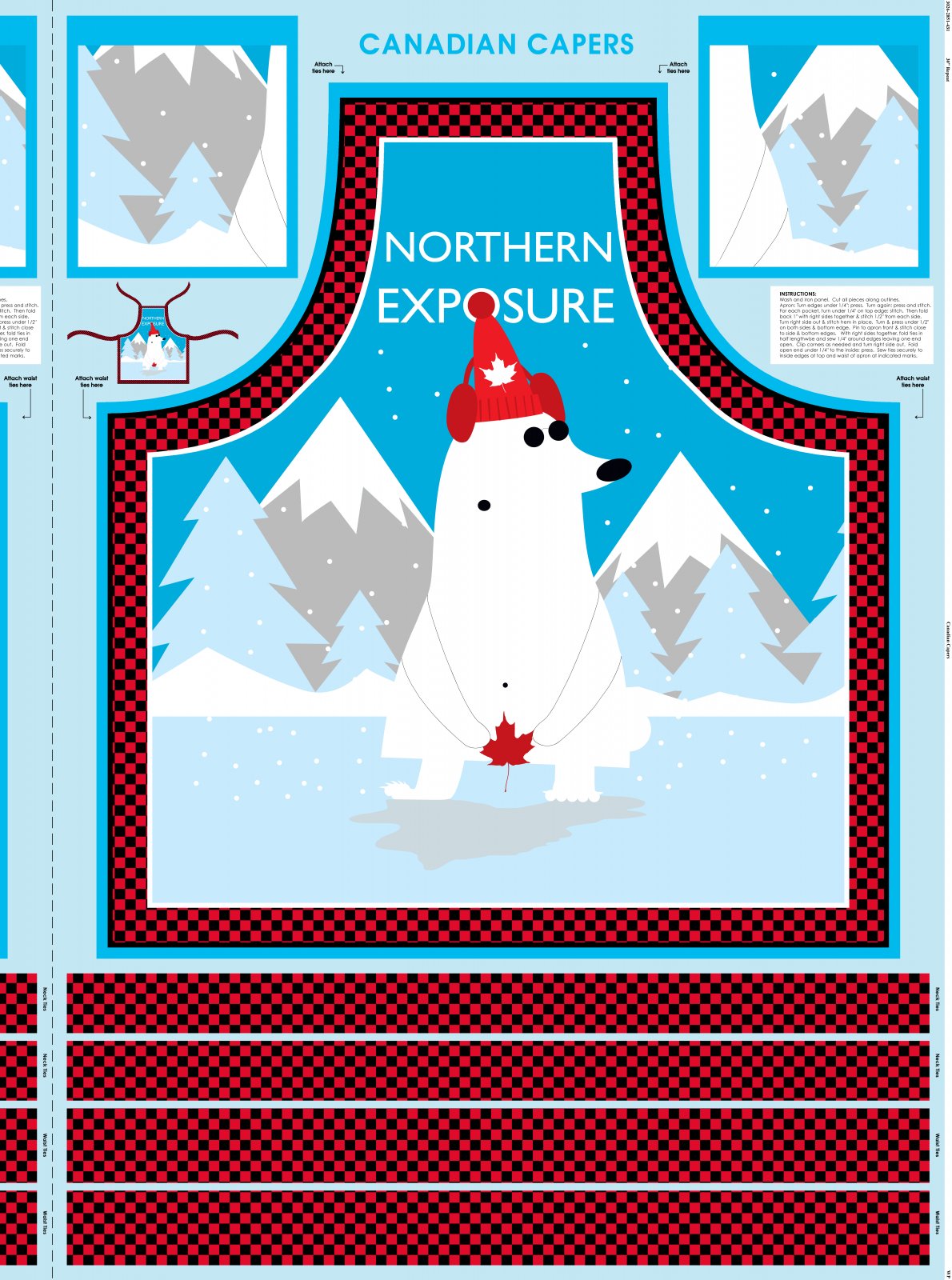 Canadian Capers - Apron Panel