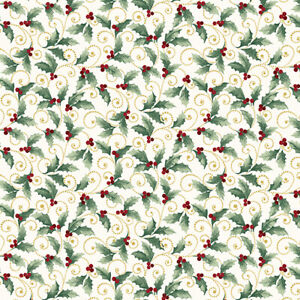 A Festive Medley - Holly & Scroll Cream