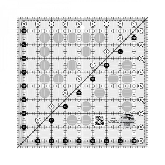 Creative Grids Quilt Ruler - 9-1/2" Square