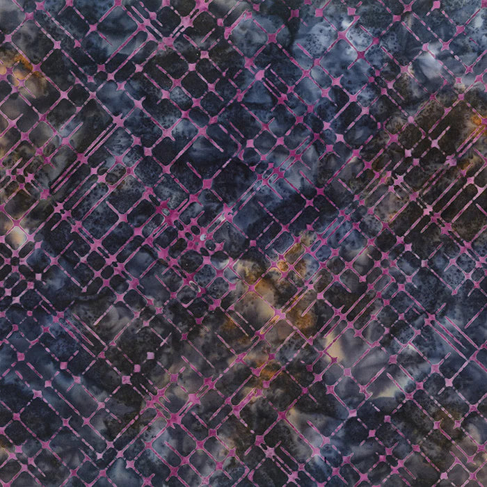 Flower Petals Batik - Small Plaid Pansy