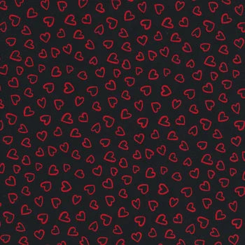 Happy Hearts - Heart Outlines Black
