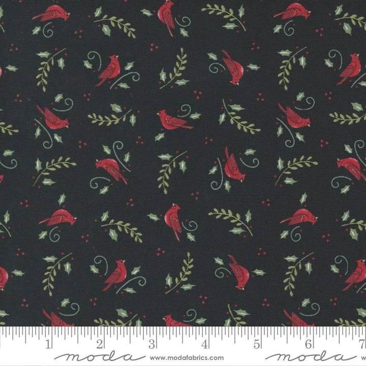 Holly Berry Tree Farm - Cardinals Charcoal Black