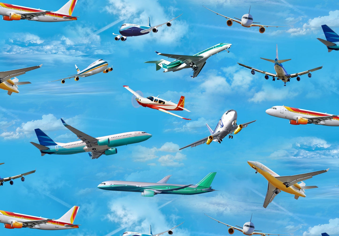 In Motion - Airplanes Blue