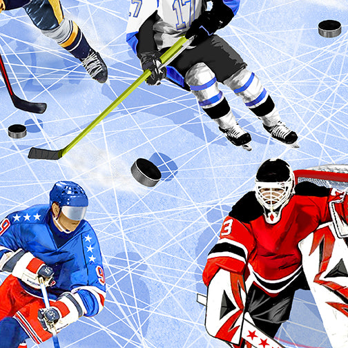 Power Play - Hockey Players Light Blue