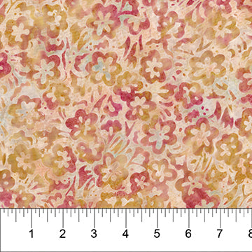 Watercolor Floral Batik - Blush Pink