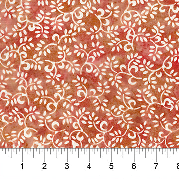 Watercolor Floral Batik - Red
