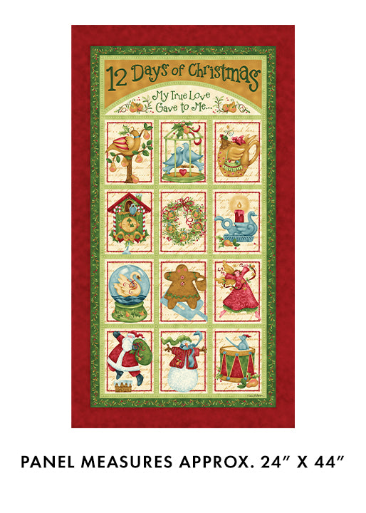 12 Days of Christmas - panel Multi