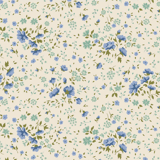 Tilda - Ellie Blue/Teal Wide backing