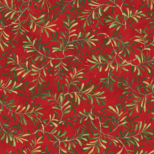 12 Days Of Christmas - Pine Boughs RED