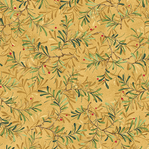 12 Days Of Christmas - Pine Boughs Gold