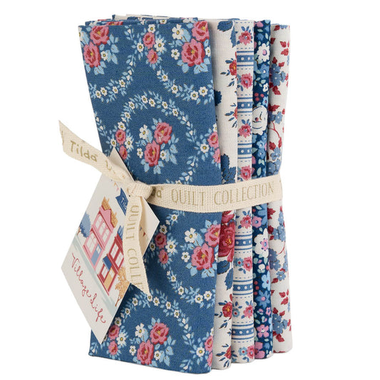 Tilda Village Life - FQ Bundle - Blue