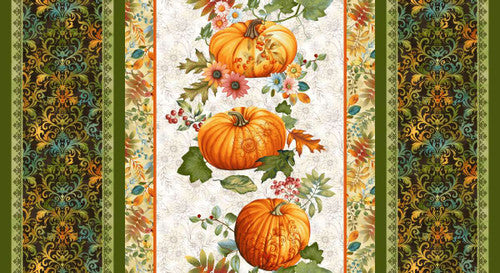 Baskets of Autumn - Cream table runner