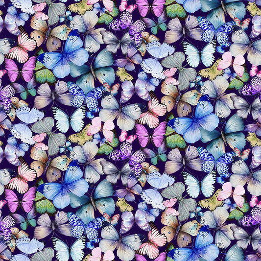 Butterfly Dreams - Tossed Pretty Butterflies Plum