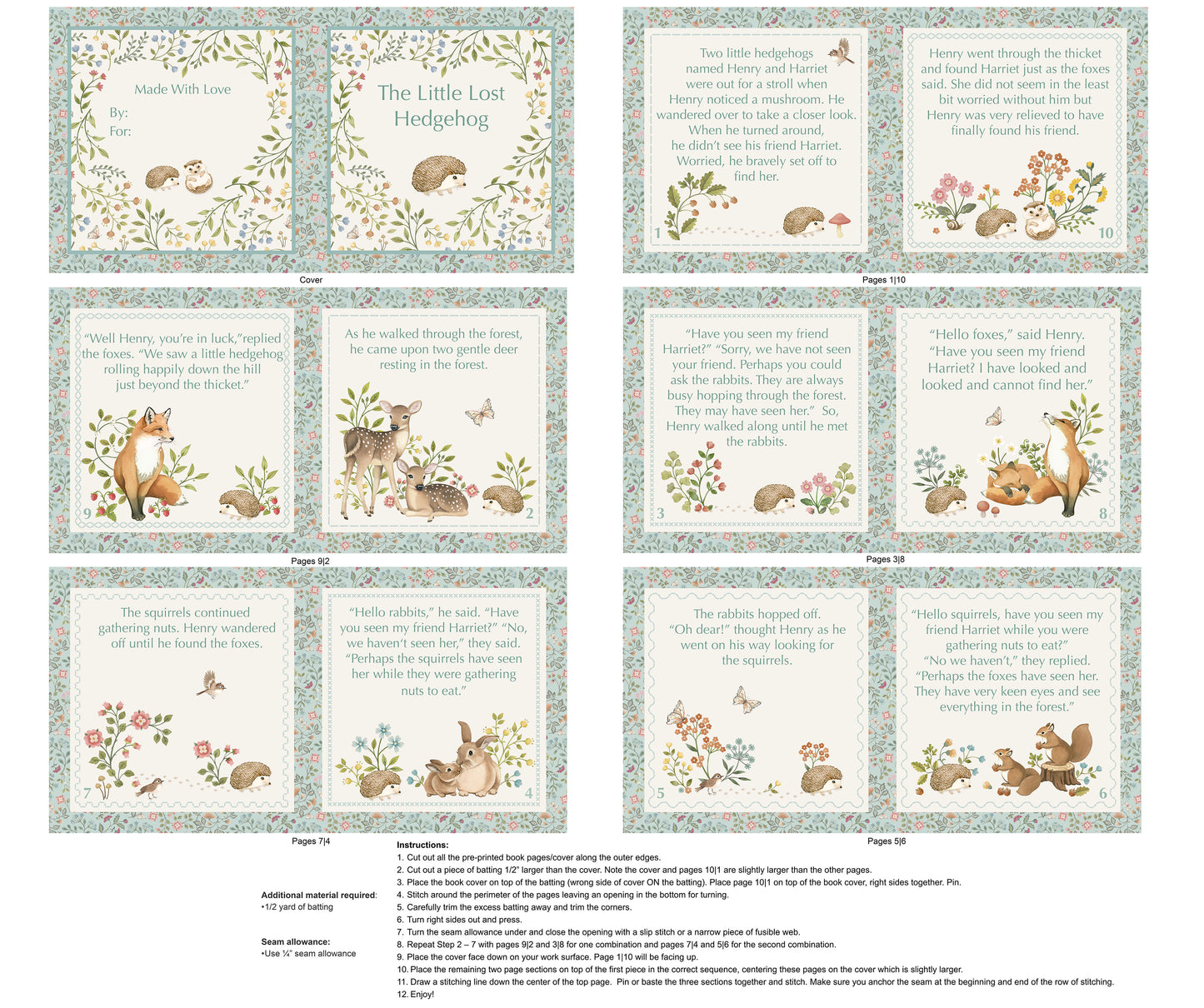 Woodland Heart - Book Panel
