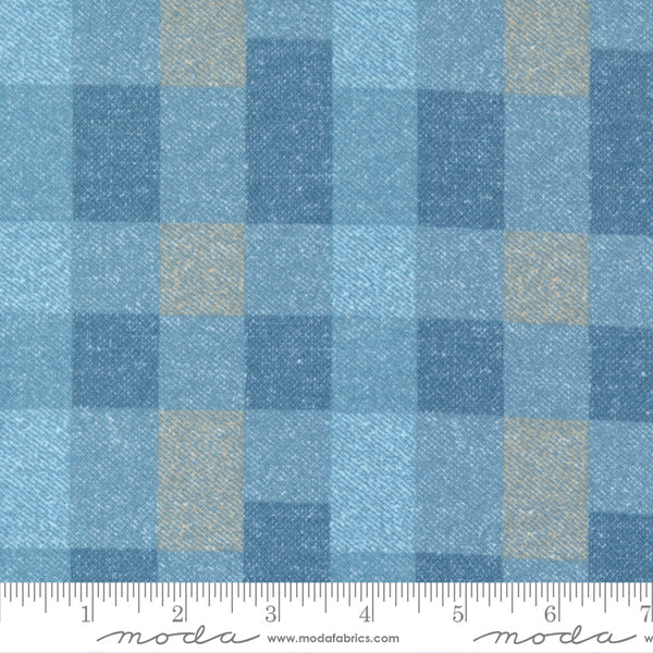 Lakeside Gatherings Flannel Large Plaid/Check Sky Blue Quilting B