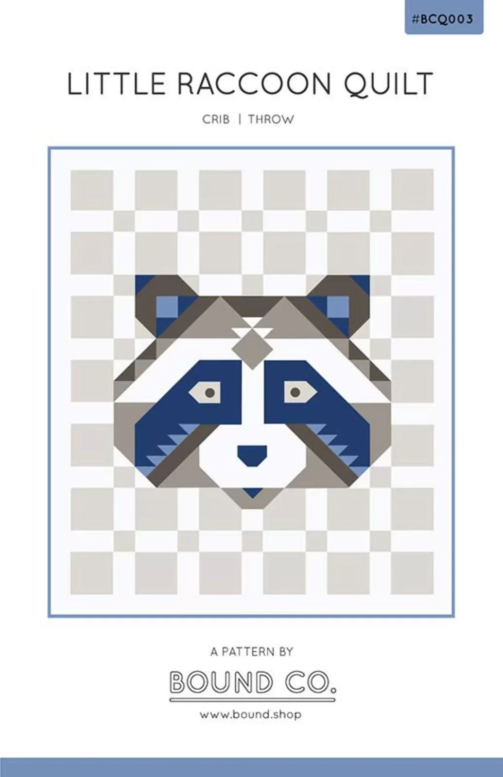 Little Raccoon Cross Stitch Pattern