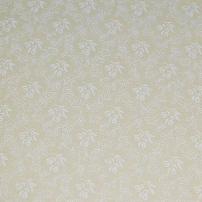 Muslin Prints - White on Tan Floral