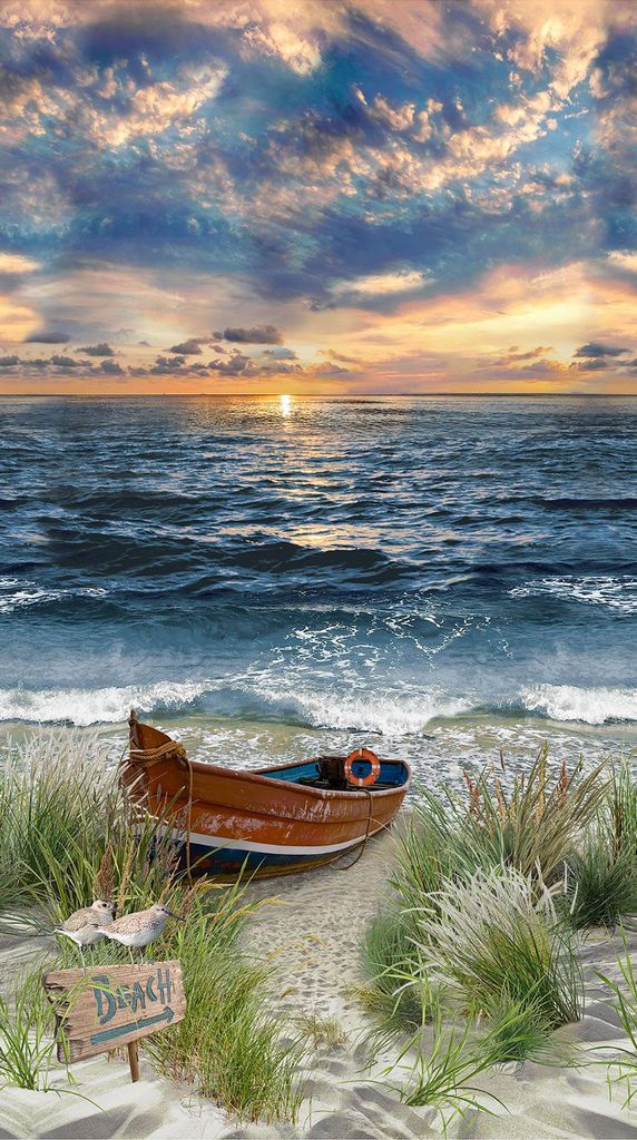 Waters Edge  - Coastal beach Panel