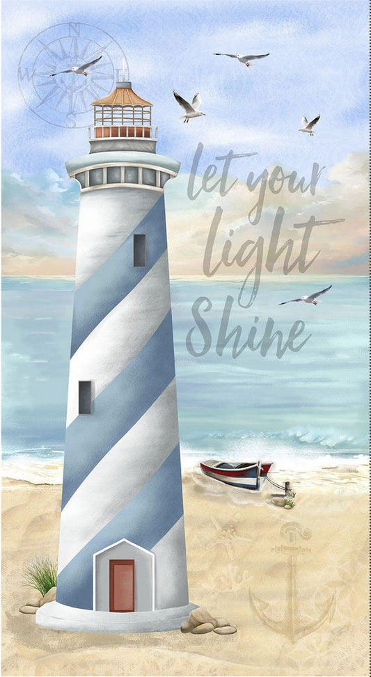 Let Your Light Shine - lighthouse panel