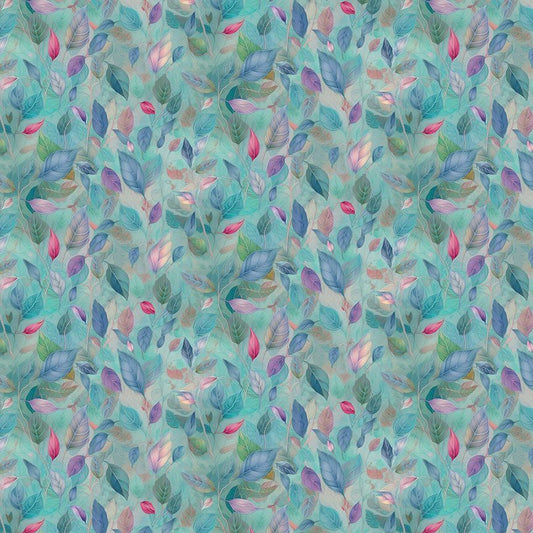 Wild Beauty - Leaves, Blue