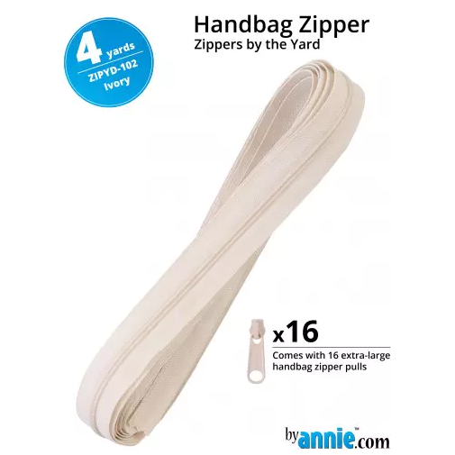Zipper by the Yard - IVORY