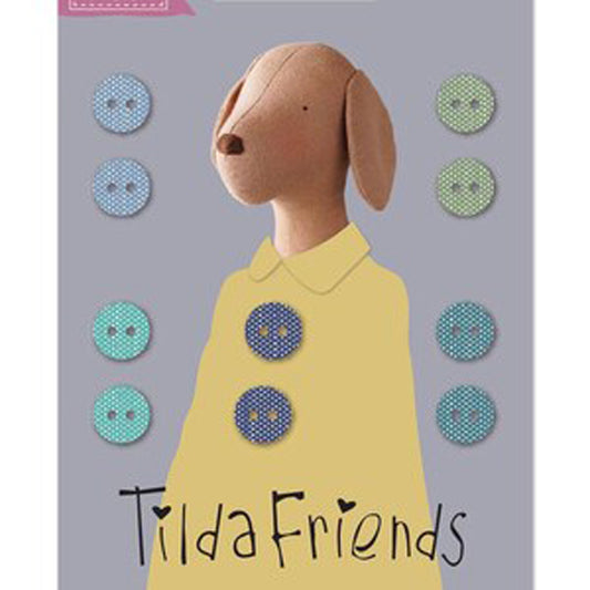 Tilda Friends – Buttons – 400051 – Cool Colors – Tilda