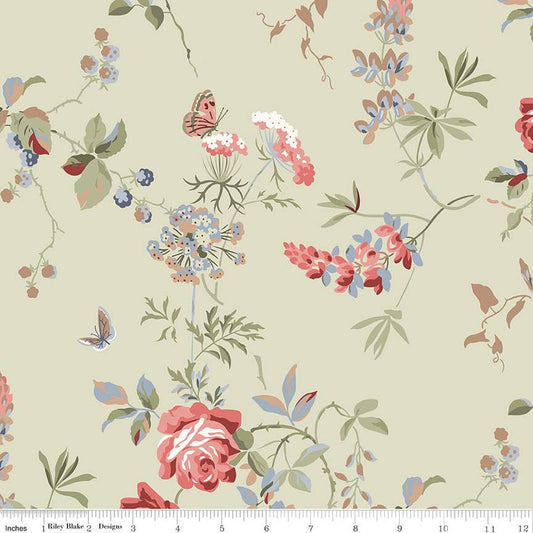 Wide Back Anne of Green Gables Floral Sage