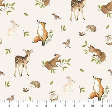 Woodland Heart - Cream Multi